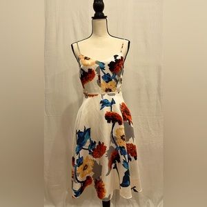Sleeveless midi flower dress